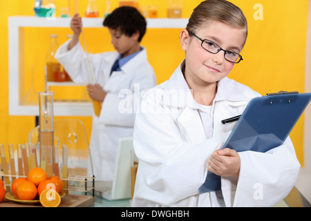 Kinder Wissenschaft Stockfoto