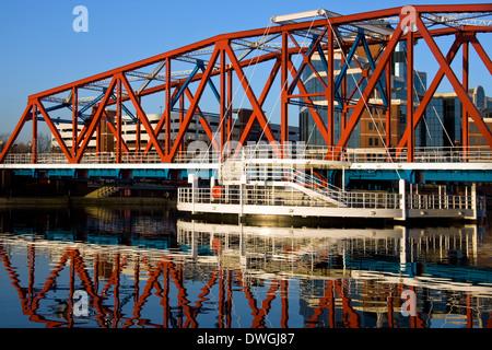 Salford Quays in grösserem Manchester im Vereinigten Königreich Stockfoto