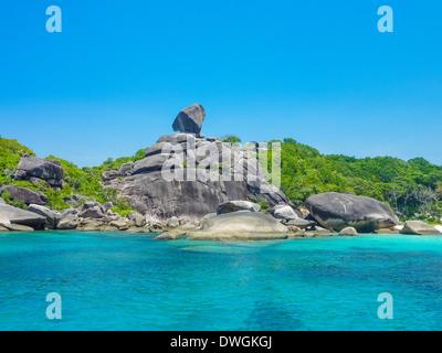 Acht, Thailand Koh Similan Insel Strand Ansicht Stockfoto