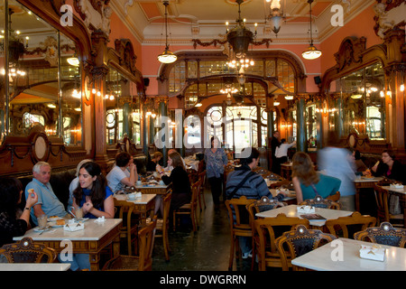 Majestätische Cafe, Porto Stockfoto