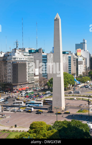 Buenos Aires, Avenida 9 de Julio Stockfoto