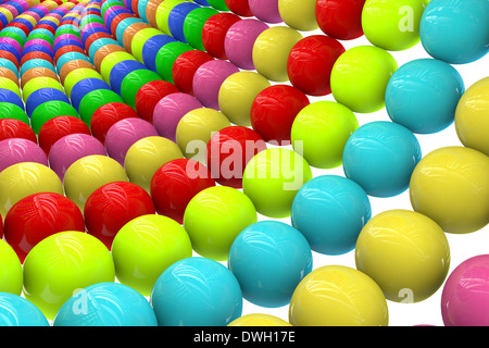 Zusammenfassung Hintergrund aus bunten Kugeln Stockfoto