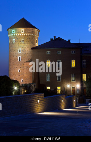 Sandomierz Turm auf das Königsschloss auf dem Wawel-Hügel in der Stadt Krakau in Polen Stockfoto