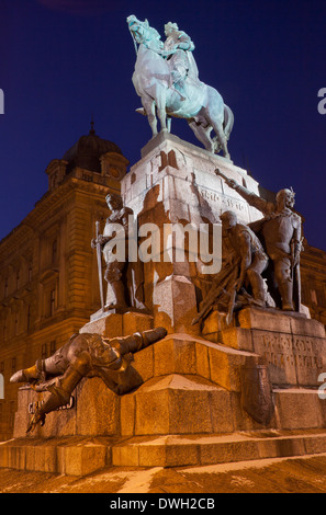 Die Grunwald-Denkmal in Matejki-Platz in der Stadt Krakau in Polen Stockfoto