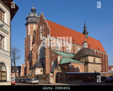 Corpus Christi Kirche in Kazimierz Viertel von Krakau in Polen. Stammt aus dem Jahre 1340. Stockfoto