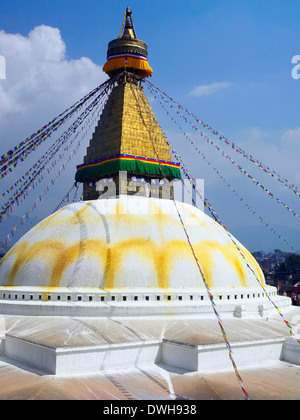 Bouddhanath oder Baudhanath oder Khasa Caitya - Kathmandu in Nepal Stockfoto