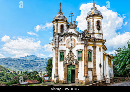 Kirche Sao Francisco de Assis, Ouro Preto Stockfoto