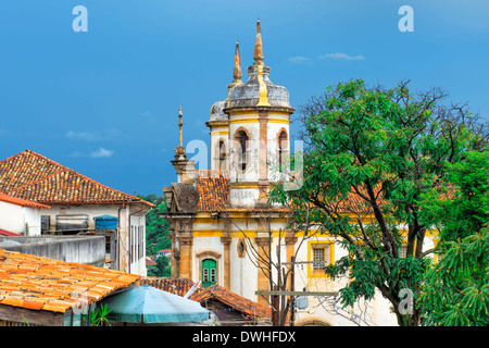 Kirche Sao Francisco de Assis, Ouro Preto Stockfoto
