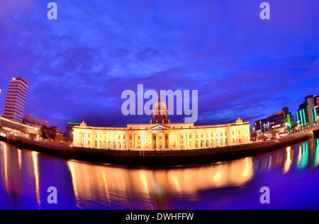 Custom House in Dublin Irland Stockfoto