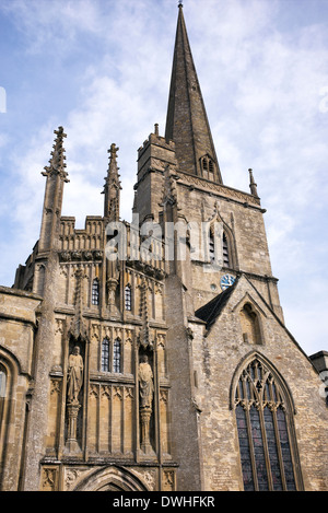 Der hl. Johannes der Täufer, Kirche Burford, Cotswolds, Oxfordshire, England Stockfoto