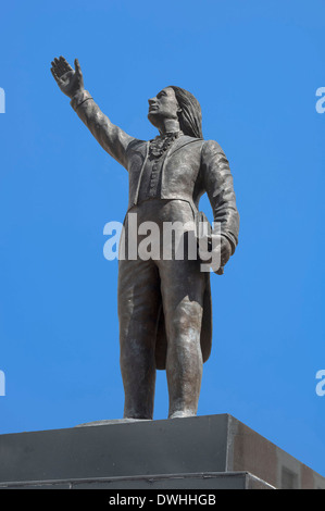 Quito - Jose Mejia Lequerica Statue Stockfoto