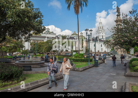 Quito - Platz der Unabhängigkeit Stockfoto