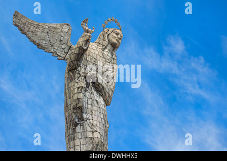 Quito - Jungfrau Maria de Quito, El Panecillo Hügel Stockfoto