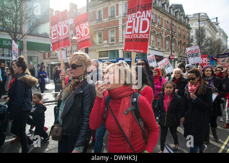 London, UK. 8. März 2014. Der Internationale Frauentag März 2014, London, UK Credit: Bjanka Kadic/Alamy Live News Stockfoto