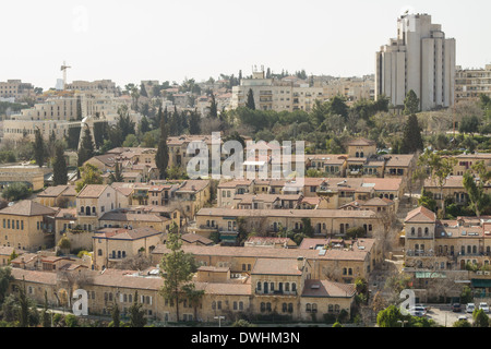 Schönes Foto Panorama - Bezirk Montifiori, Jerusalem, Israel. Stockfoto