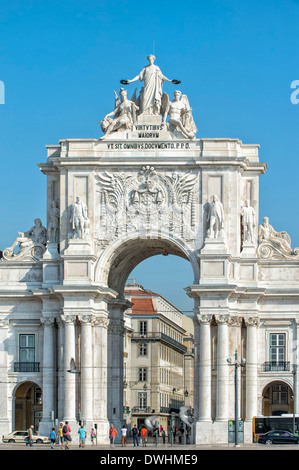 Augusta Straße Triumphbogen Stockfoto