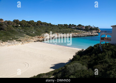 Mallorca Mallorca Spanien Strand Cala Anguila Cala Mandia Ost Küste Mallorca Mallorca Ostküste in der Nähe von Portocristo Balearen Stockfoto