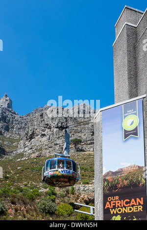 Seilbahn, Tafelberg, Kapstadt, Südafrika. Stockfoto