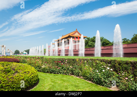 Tiananmen-Tor am südlichen Ende der verbotenen Stadt in Peking, China. Stockfoto