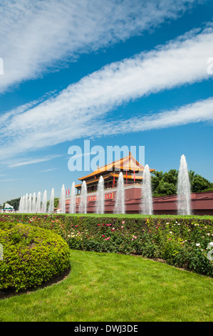 Tiananmen-Tor am südlichen Ende der verbotenen Stadt in Peking, China. Stockfoto