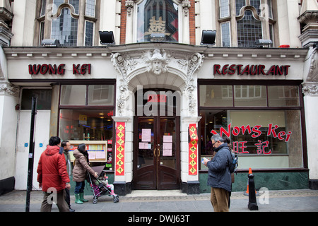 Wong Kei Restaurant auf Wardour Street im West End - London-UK Stockfoto