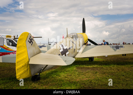 Messerschmitt Me 109 der Luftwaffe Kämpfer des 2. Weltkrieges Stockfoto