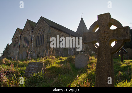 ungepflegten Friedhof in Westerham Kent UK Stockfoto