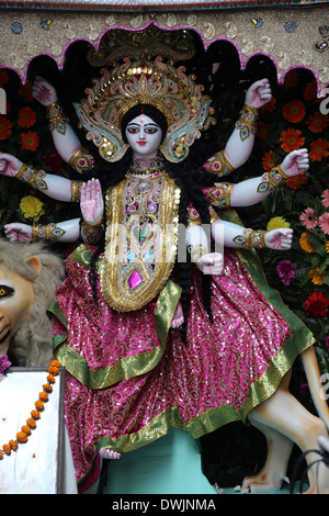 Göttin Durga, Kolkata, Indien Stockfoto