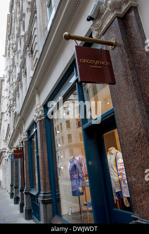 Grosvenor Hemden 18-19 Jermyn Street, London SW1Y 6LT. Stockfoto