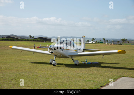 Leichtflugzeuge am Bay of Islands Flughafen Kerikeri Neuseeland Stockfoto