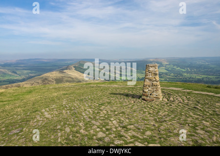 Blick vom Mam Tor im Peak District National Park Derbyshire England Vereinigtes Königreich UK Stockfoto