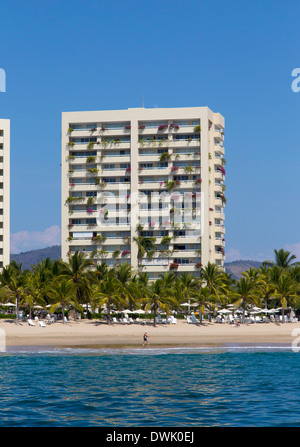 Ixtapa/Zihuatanejo, Strand, Hotel, Resort Zihuatanejo, Guerrero, Mexiko Stockfoto
