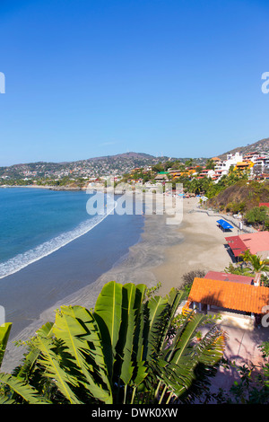 Playa La Madera, Zihuatanejo, Guerrero, Mexiko Stockfoto