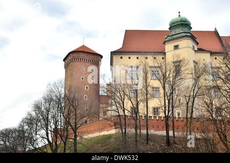 Senatorska Turm in das Königsschloss auf dem Wawel Hügel Zamek Bergwerkverwalter Na Wawelu Stockfoto