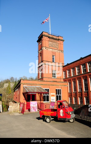 Masson Mühle, River Derwent, Matlock Bath, Derbyshire, UK. Stockfoto