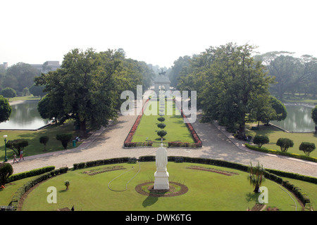 Victoria Memorial Gardens in Kolkata, Westbengalen, Indien. Stockfoto