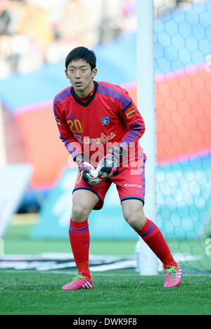 Tokio, Japan. 8. März 2014. Shuichi Gonda (FC Tokio) Fußball: 2014 J.League Division 1 match zwischen F.C.Tokyo 1-1 Ventforet Kofu Ajinomoto-Stadion in Tokio, Japan. © AFLO/Alamy Live-Nachrichten Stockfoto