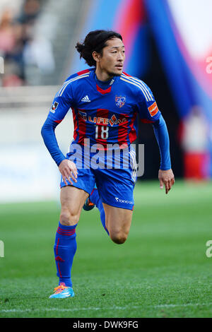 Tokio, Japan. 8. März 2014. Naohiro Ishikawa (FC Tokio) Fußball: 2014 J.League Division 1 match zwischen F.C.Tokyo 1-1 Ventforet Kofu Ajinomoto-Stadion in Tokio, Japan. © AFLO/Alamy Live-Nachrichten Stockfoto