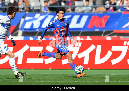 Tokio, Japan. 8. März 2014. Yoshinori Muto (FC Tokio) Fußball: 2014 J.League Division 1 match zwischen F.C.Tokyo 1-1 Ventforet Kofu Ajinomoto-Stadion in Tokio, Japan. © AFLO/Alamy Live-Nachrichten Stockfoto