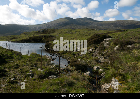 Beinn Mhor von in der Nähe von Lochskipport, South Uist, Western Isles, Schottland, Vereinigtes Königreich Stockfoto