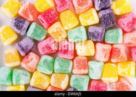 Bunte Bonbons Kaugummi Stockfoto