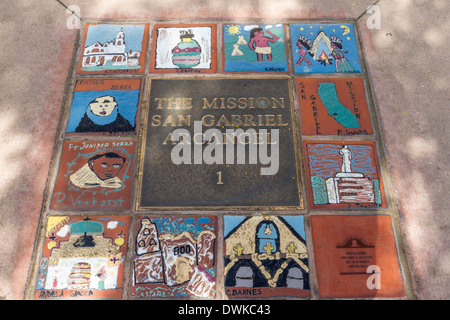 Mission San Gabriel in der City von San Gabriel-California Stockfoto