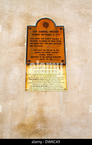 Mission San Gabriel in der City von San Gabriel-California Stockfoto