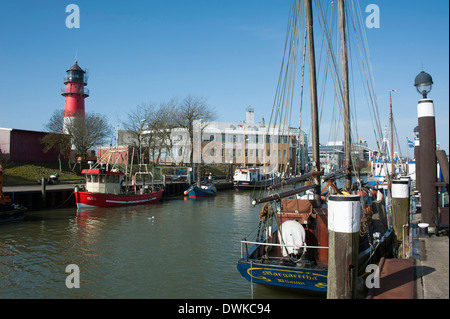 Hafen, Busum Stockfoto