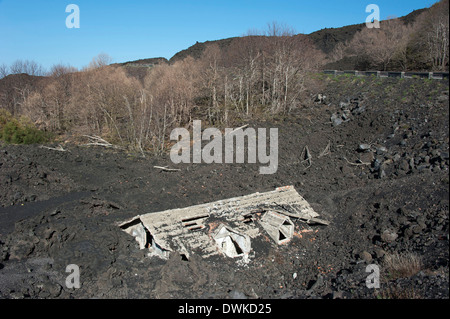 Vergrabene Haus Stockfoto