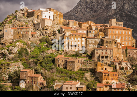 Der Berg Dorf von Speloncato in der Balagne Region Norden Korsikas Stockfoto