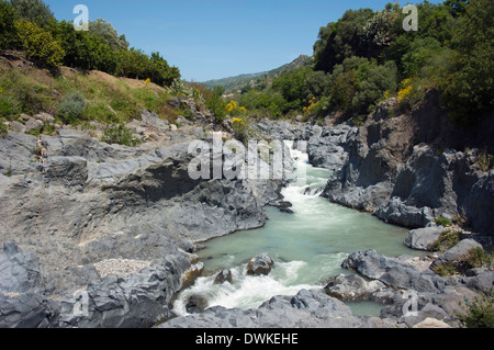 Gole Dell Alcantara Stockfoto