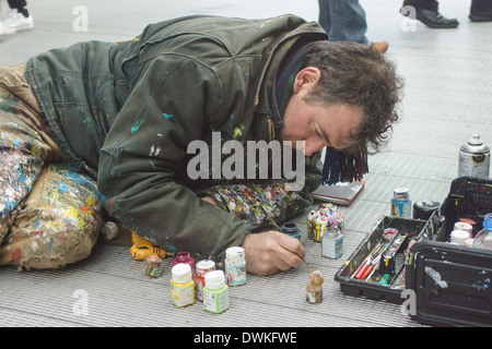 Kaugummi-Künstler.  London Stockfoto