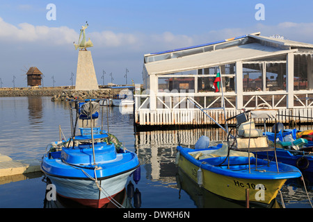 Hafen in der Altstadt, Nessebar, Bulgarien, Europa Stockfoto