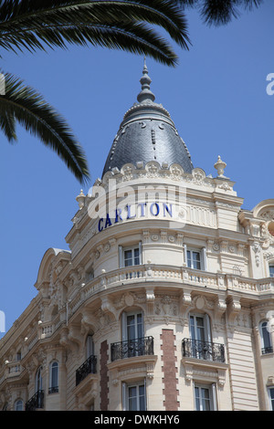 Carlton Hotel, InterContinental Carlton, La Croisette, Cannes, Côte d ' Azur, Provence, Côte d ' Azur, Frankreich, Europa Stockfoto